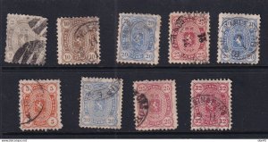 Finland 1875 perf 11 selection Used CV $275 15878