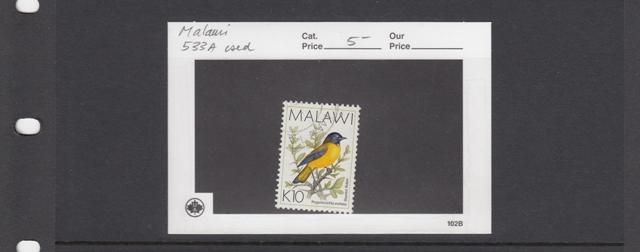 Malawi 1988 K10 Starred robin