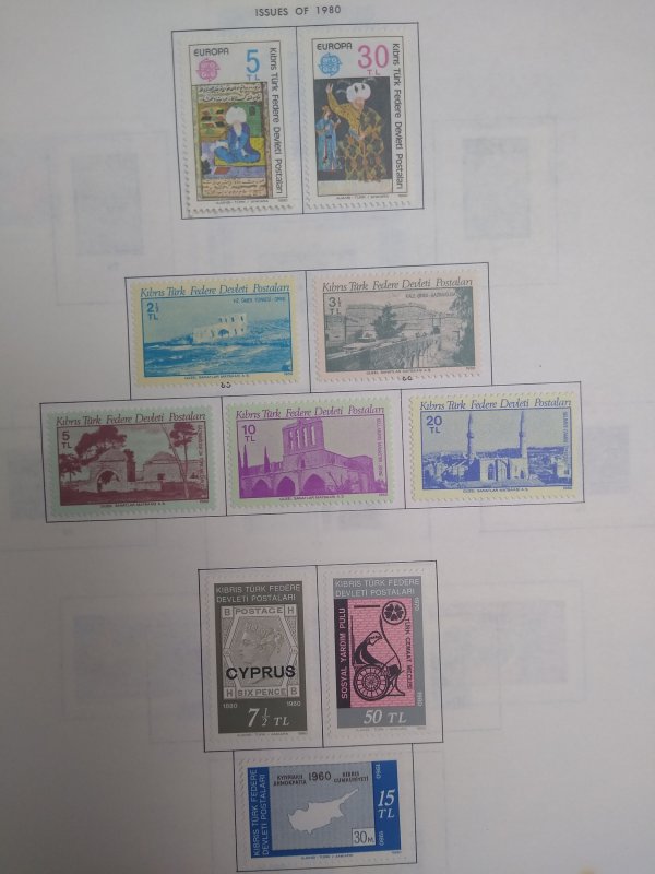collection on pages Turkish Cyprus PS: CV $190
