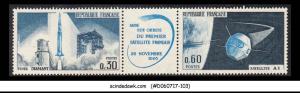 FRANCE - 1965 FRENCH SATELLITE / SPACE - SE-TENANTX2 - MINT NH