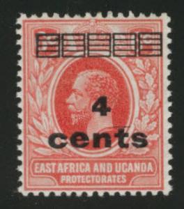 East Africa & Uganda protectorates  Scott 62 KGV 1919 MH*