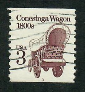 US #2252a Conestoga Wagon Used PNC Single plate #3