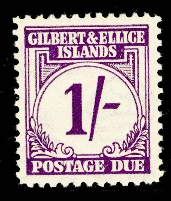 GILBERT & ELLICE ISLANDS SGD7, 1s violet, LH MINT. Cat £24.