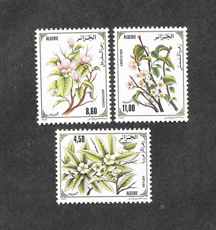 Algeria 979-981 Mint NH MNH Flora Fauna Flowers!