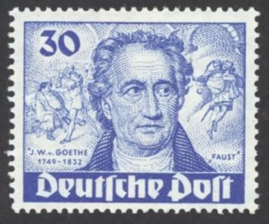 Germany Berlin Sc# 9N63 MH (b) 1949 30pf Johann Wolfgang von Goethe