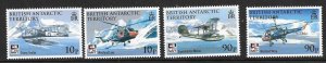 BRITISH ANTARCTIC TERR. SG495/8 2009 NAVAL AVIATION    MNH