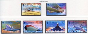 Alderney 2003 Powered Flight Set SGA204/A209 Unmounted Mint