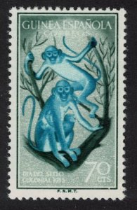 Spanish Guinea Moustached Monkeys 1955 MNH SG#410