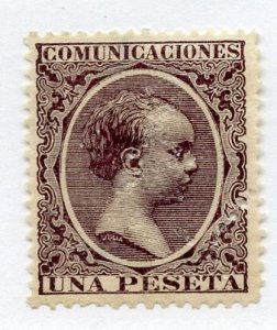 Spain, Scott #268, Unused perfin