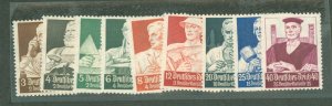 Germany #B59-67 Mint (NH) Single (Complete Set)