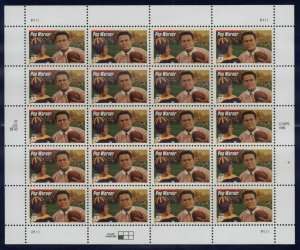 1997 Pop Warner Football Coach Sc 3149 full mint sheet of 20 MNH