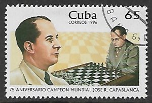 Cuba # 3774 - J.R. Capablanca, Chess Champion - unused CTO.....{Z22}