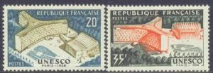 FRANCE  893-94 MNH 1958 UNESCO HEADQUARTERS CV .50