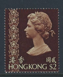 HONG KONG QE II 1982 $2 Pale Green & Brown W14 SG 324a MNH