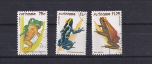 SA22f Suriname 1981 Frogs used stamps