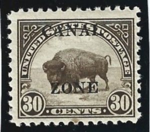 Canal Zone Scott #93 Mint NH 30c Sharpe Top A O/P 2021 CV $9.00