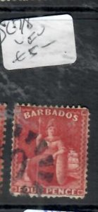 BARBADOS  BRITANNIA     SG 78    VFU    P0309H