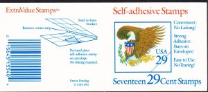 ​2596a Booklet of 17, MNH P#32322, Green 29c