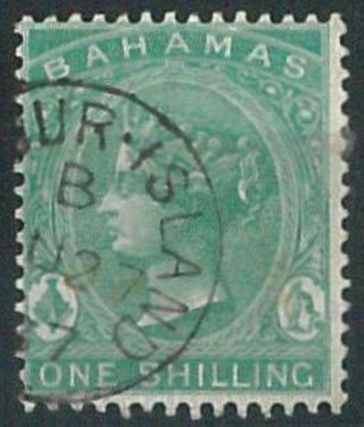 70320E- BAHAMAS - STAMP: Stanley Gibbons #  39 -  Finely Used with nice POSTMARK