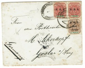 TRANSVAAL 1902 BOER WAR PRESS CENSOR COVER TO GERMANY 