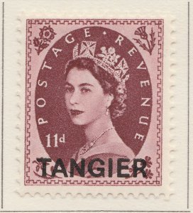 BRITISH MOROCCO TANGIER 1952-54 WMK TUDOR CROWN 11D MH* Stamp A30P4F40693-