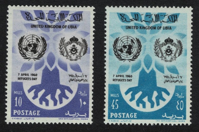 Libya World Refugee Year 2v 1960 MNH SG#240-241 MI#86-87