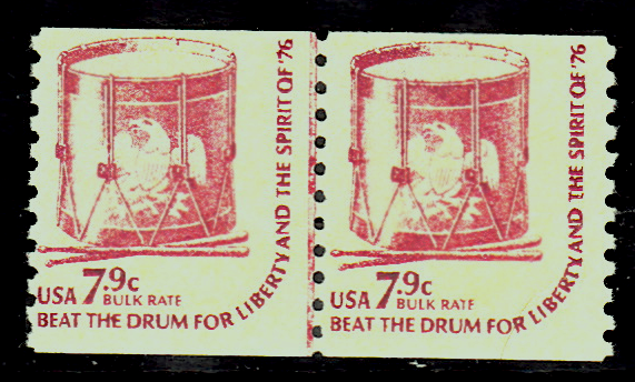 United States #1615 Drum 7.9 Coil Line Pair MNH, Please see the description.