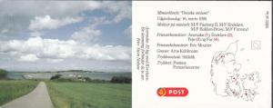 Denmark - 1995 Maps complete booklet Sc# 1025a