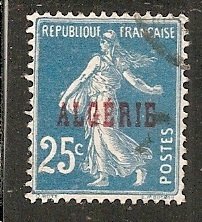 Algeria   Scott  13    Overprint     Used