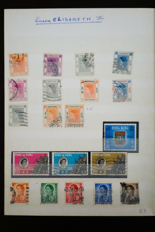 Hong Kong 1800's Stamp Collection