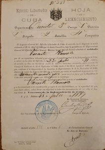 O) 1897 CUBA, REGISTRATION OF CONTRACT FOR PAYMENT - LICENSE AS A PARTICIPANT IN