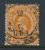 Tanganyika SG 49 Used Vermillion opt G.E.A.