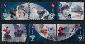 Guernsey 1154-9 MNH Queen Elizabeth Diamond Jubilee, Horse, Prince William, Ship