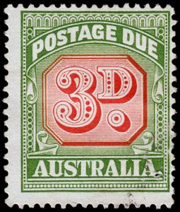 Australia Scott J88, perf. 14.5x14 (1958) Used F-VF, CV $4.50 M