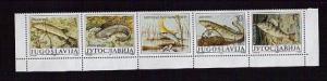 Yugoslavia Scott # 2035 Protected Fish (Strip- 4) MNH