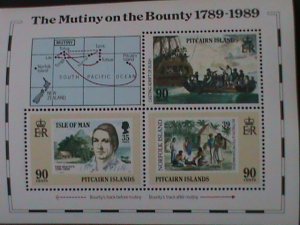 ISLE OF MAN-1989--MUTINY ON THE BOUNTY -MINT S/S VF WE SHIP TO WORLDWIDE