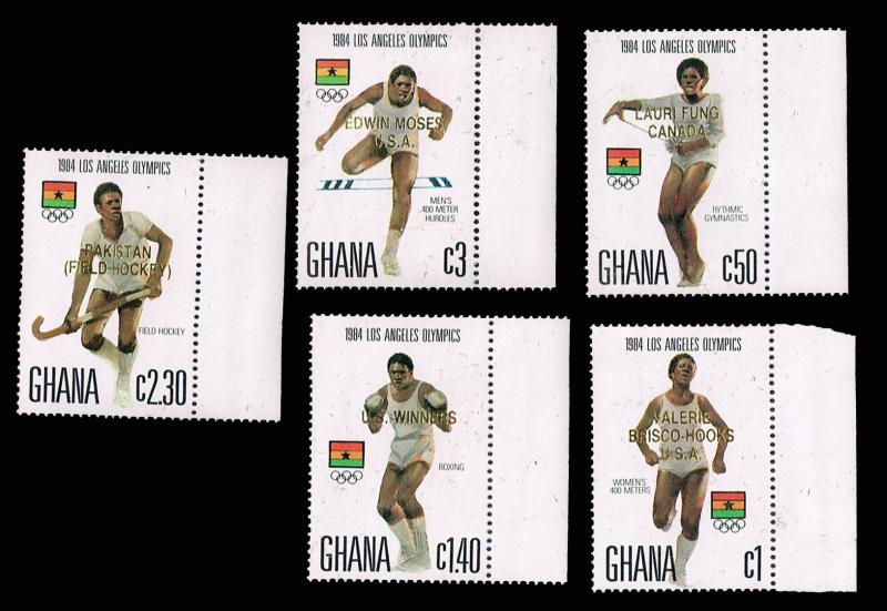 Ghana - 1984 - Scott #s 933-937 - MNH