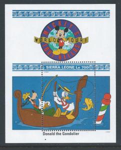 Sierra Leone #1480 NH Disney - World Tour SS