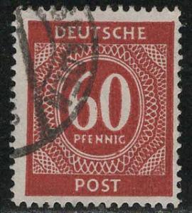 Germany AM Post Scott # 552, used, variation color