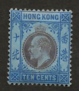 HONG KONG SC# 76  FVF/MOG 1903