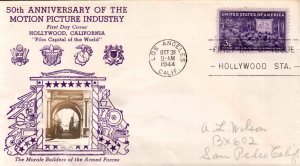 #926 Motion Pictures Crosby FDC