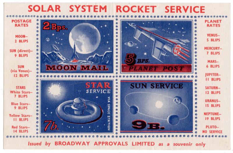 (I.B) Cinderella Collection : Solar System Rocket Mail (Broadway Approvals)