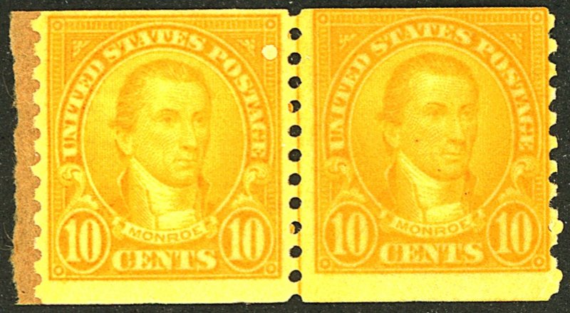 U.S. #603 MINT PAIR OG NH