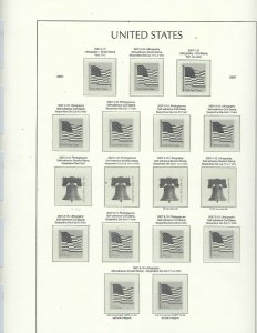 US LIGHTHOUSE HINGELESS PAGES 2000-04/2005-09 RED BINDER -NO DUST COVER GOLD USA