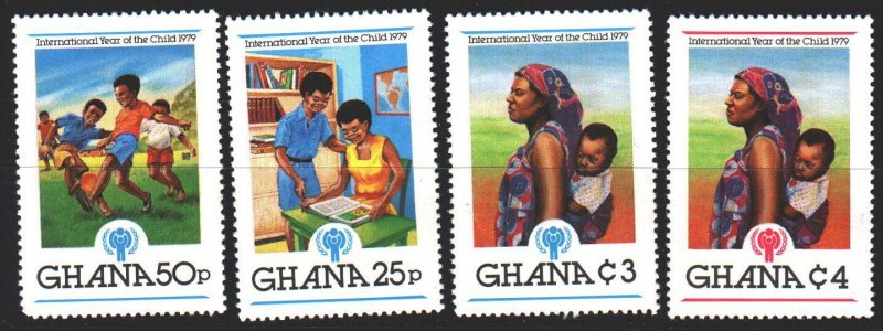 Ghana. 1980. 808-12 from the series. UNICEF, children, football. MLH.
