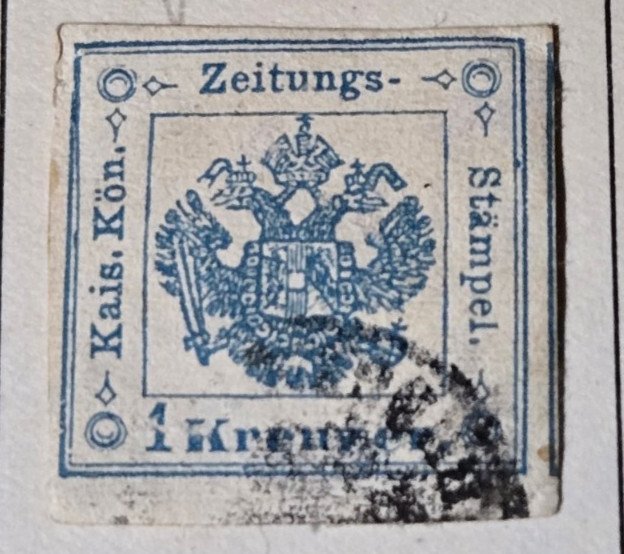 Stamp Austria 1858 Newspaper Tax PR2 Type II used