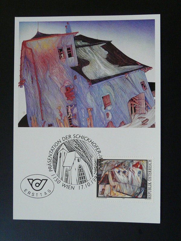 paintings Helmut Schickhofer modern art maximum card Austria 84845
