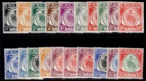 MALAYSIA - Negri Sembilan GVI SG42-61, 1949-55 SHORT SET, M MINT. Cat £100.