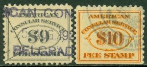 EDW1949SELL : USA 1906 Scott #RK20-21 Very Fine. Catalog $100.00.