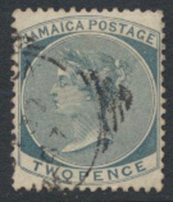 Jamaica SG 20 Used Grey  SC# 20a  wmk CA  nice colour & centering see details